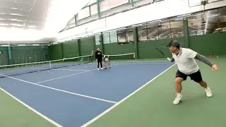 [4K UHD Court-Level] Jackie's Tennis Training - 