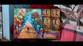 Night couple  walking in the rain by Faazmi Art's