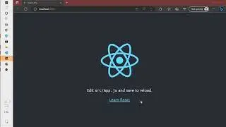 Hello world program in react | install react