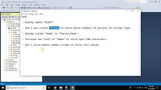 Alter Table through GUI in SQL SERVER