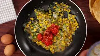 Roasted tomato y corn vedgee quiche