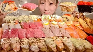ASMR Sushi from Sushiro【Mukbang/ Eating Sounds】【English subtitles】