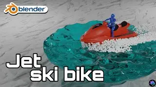 Let's make jet ski bike rider on water bubbles / Blender/ Dimension Editors /Create your dream world