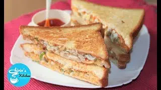 ৫ মিনিটে চুলায় মজাদার স্যান্ডউইচ  || Bangla Sandwich Recipe || Shirin's Kitchen