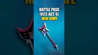 New V25 Act 6 Battle Pass Knife Skin - Valorant