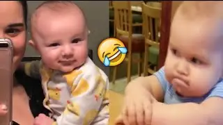 When baby act like adult 😂 - Baby stories