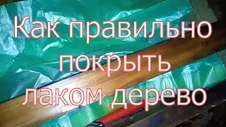 Как правильно покрыть лаком дерево