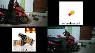 Incandescent VS Led [Yamaha GT125]