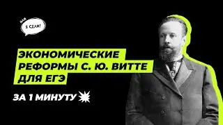 Реформы Витте 1 для ЕГЭ за 1 минуту (с субтитрами)