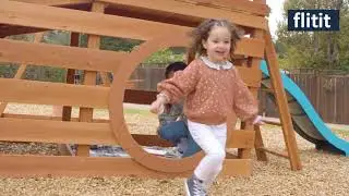 flitit.com |UAE - Little Tikes Real Wood Adventures Cottontail Hideaway Wooden Playground Set