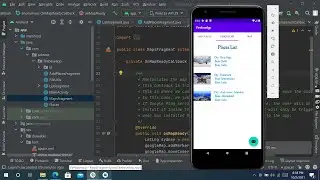Part9#  Listview Adapter Setup , Show Places on Google map from Firebase Database Android Studio