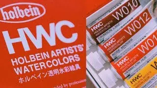 HOLBEIN WATERCOLORS // RELAXING PALETTE SETUP + SWATCHES//
