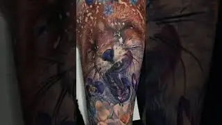 татуировка лиса #shorts #tatoo #tattoo #fox #foxtattoo