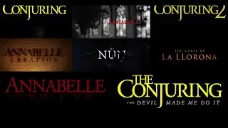 Every Conjuring Universe Movie Title Sequence Side by Side Comparison | The Conjuring Devil Made Me