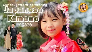 OUR DAUGHTER TRIED WEARING A JAPANESE KIMONO DRESS👘 So lovely 🇯🇵🇵🇭 MaiJet TV from Japan