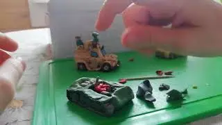 Танк Т-72 из пластилина. Как слепить.