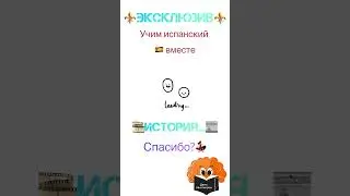 ⚜️Эксклюзивная ИСТОРИЯ...⚜️«Спасибо?» 💃🏻 Учим испанский вместе