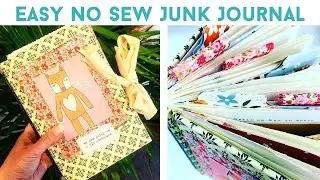 EASY NO SEW JUNK JOURNAL | Step By Step Tutorial | Using An Old Book