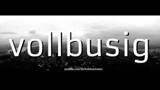 How to pronounce vollbusig in German