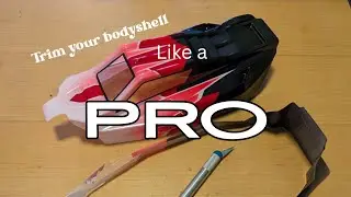 Cutting (Trimming) an RC body - THE RIGHT WAY!! Quick, easy and the best results.