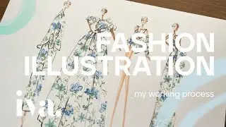 How to Illustrate Floral Pattern / Fashion Illustration  |  Studio Iva