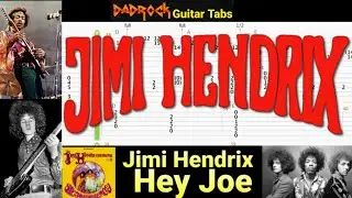 Hey Joe - Jimi Hendrix - Guitar + Bass TABS Lesson