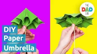 How to Make a Paper Umbrella that Opens and Closes | Step by Step Instructions