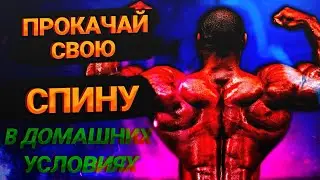 ТРЕНИРОВКА СПИНЫ ДОМА (Всего 4 упражнения и ты будешь как Ронни Коулман)
