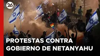 Miles de personas protestan contra el Gobierno de Netanyahu en Tel Aviv