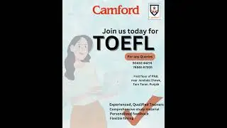 Begin your TOEFL journey today at Camford || @Camsted