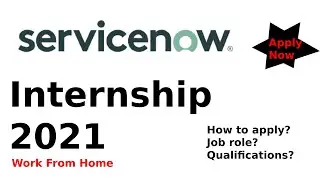 Service Now Internship | Software Engineering Intern | Apply Now