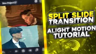 ae inspired split slide transition 😲🔥 [XML PRESET] alight motion tutorial || haruefxtutorials