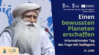 Sadhguru am Internationalen Tag des Yoga auf der UNESCO-Bühne in Paris 21 Juni 2023, ab 15 Uhr MEZ.