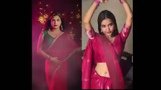 gulabi saree ani lali lal lal songs#saree#viralvideo#indianviral#beautygirls#dancevideo#hotdanceing