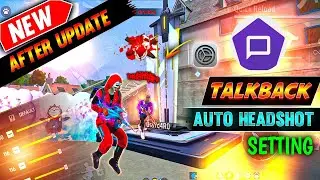 Switch Access & TalkBack Settings Free Fire || 0% Recoil 95% Headshots || Brazil Settings 2025 ⚙️