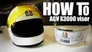'How to' change an AGV X3000 Helmet Visor
