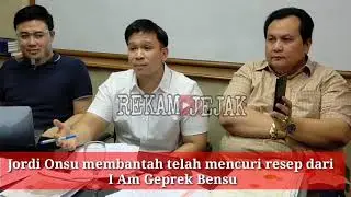 JORDI ONSU: Saya Tidak Mencuri Resep AYAM GEPREK Sama Sekali