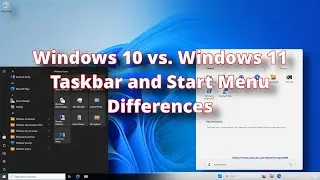 Windows10 vs Windows11 Taskbar