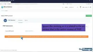 How to Change PHP Version via CloudLinux Selector in DirectAdmin   DA MANAGER