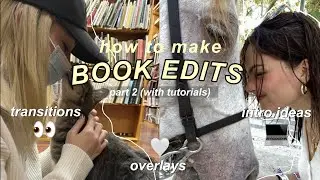 how to make BOOK EDITS on AFTER EFFECTS l transitions, intro ideas, tutorials + more!