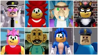 Obby Vs Sonic.Exe Characters I Become In Roblox Speed Runs Doll Curse, Bobby's Daycare, Gary's C