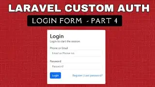 📍 Laravel Custom Auth Series – Part 4: Login Form Design with Bootstrap