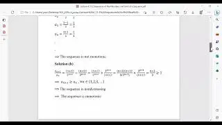 Sequences of Real Numbers and Limit of a Sequence
