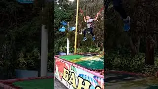 Children playing at playground in city park! #bounce #parkour #children #enjoying
