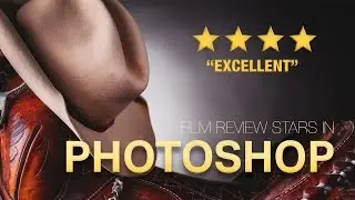 Film Poster Reviews Type Stars in Photoshop