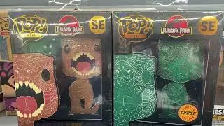 Jurassic park t-Rex Funko pop pin chase found at Walmart