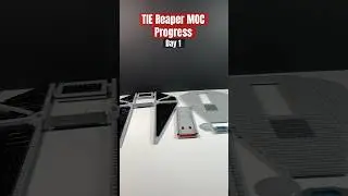 LEGO TIE Reaper REMAKE MOC Progress | Day 1 