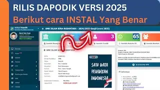 RILIS APLIKASI DAPODIK VERSI 2025 | CARA INSTAL YANG BAIK DAN BENAR