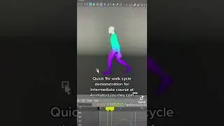 1 hour Walk Cycle Animation in Maya