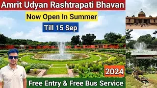 Amrit udyan rashtrapati bhavan 2024 / mughal garden delhi / Amrit udyan ticket booking 2024